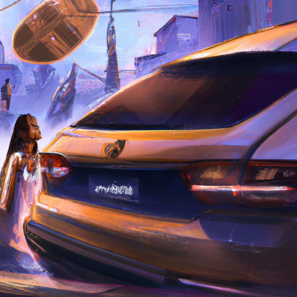 Imagem de capa do post "Sonhar com Carro Novo: Descubra o Significado!" com um desenho digital