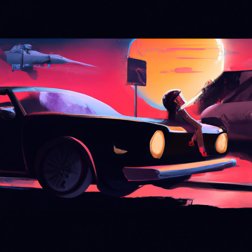 Imagem de capa do post "Sonhar com Carro Preto: Descubra o seu Significado!". com um desenho digital