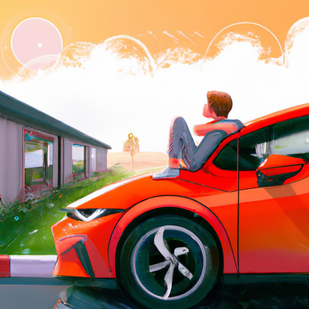 Imagem de capa do post "Sonhar com Carro Sem Roda: Descubra o que Significa!" com um desenho digital