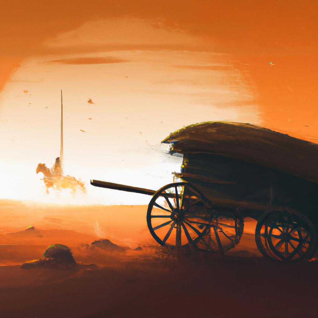 Imagem de capa do post "Descubra o Significado de Sonhar com Carroça Correndo!" com um desenho digital