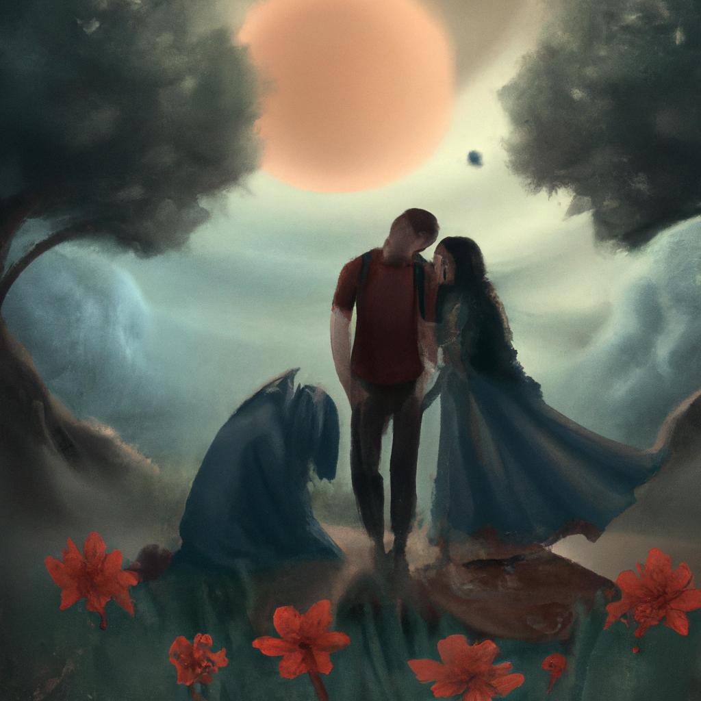 Imagem de capa do post "Sonhar com Casal Brigando: O Que Significa?" com um desenho digital