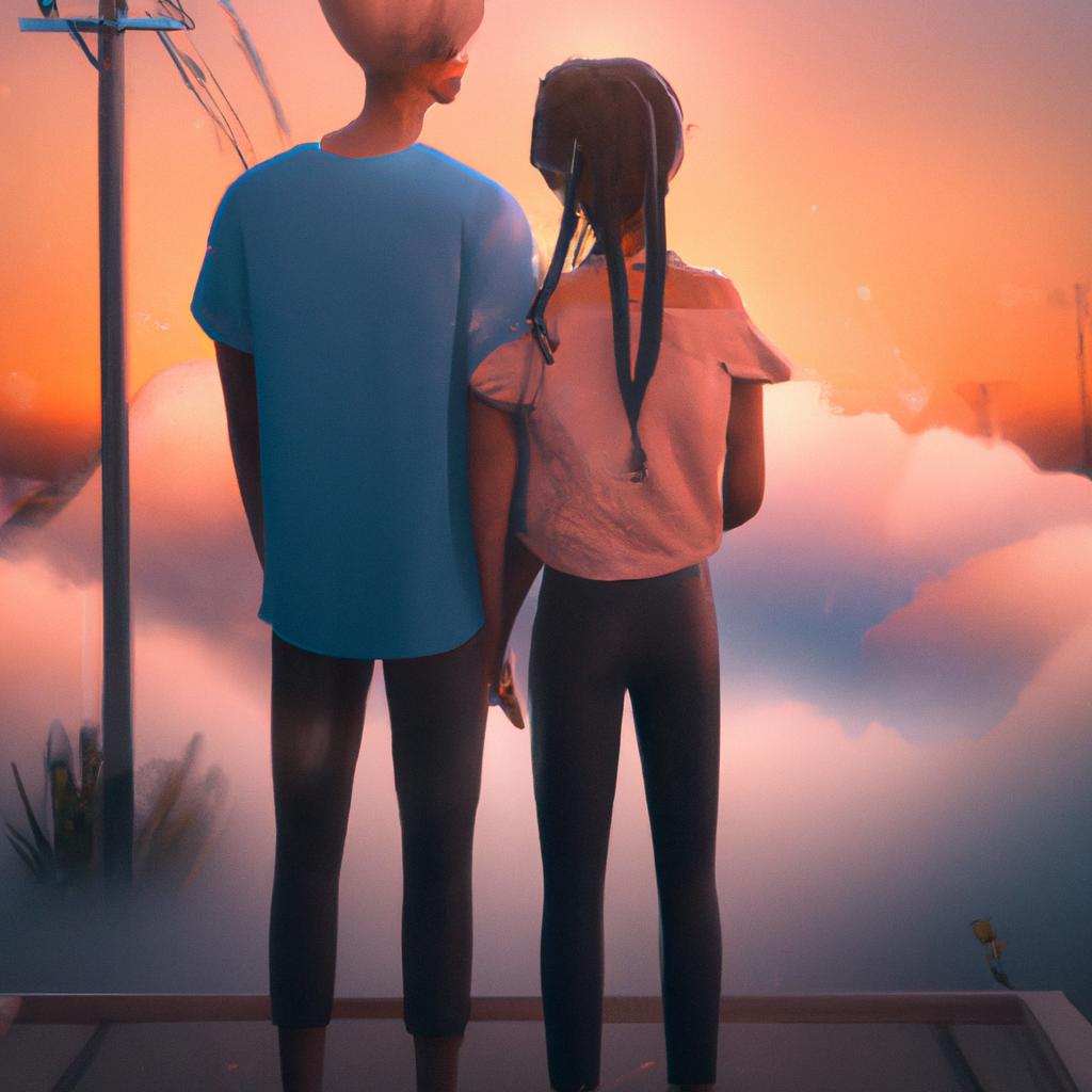 Imagem de capa do post "Descubra o Significado de Sonhar com Casal Tendo Relação!" com um desenho digital