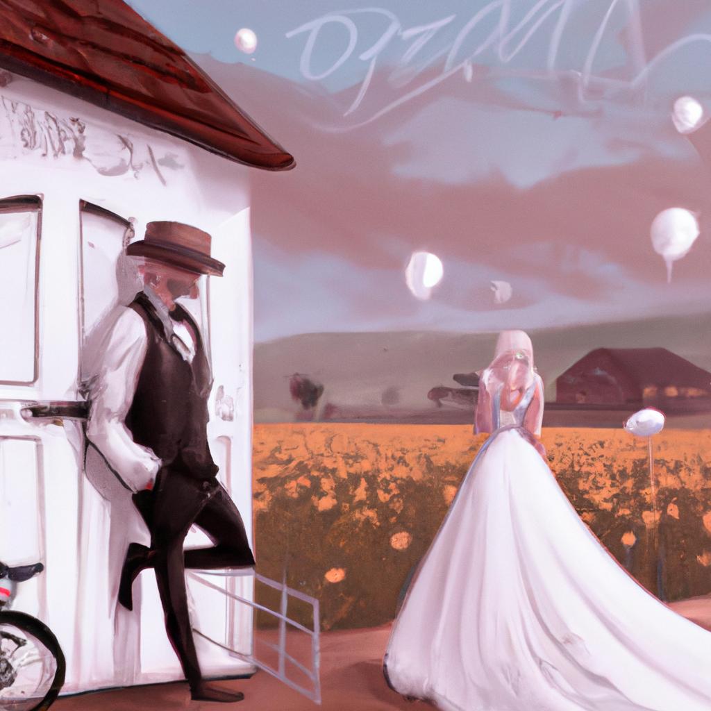 Imagem de capa do post "Descubra o Significado de Sonhar com Casamento e a Numero da Sorte!" com um desenho digital