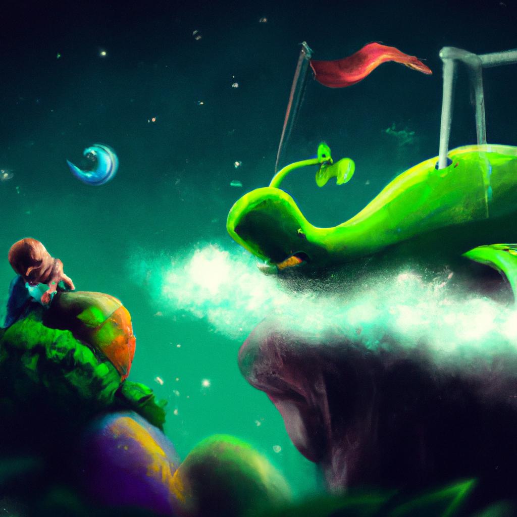 Imagem de capa do post "Sonhar com Catarro Verde: Significado Revelado!" com um desenho digital