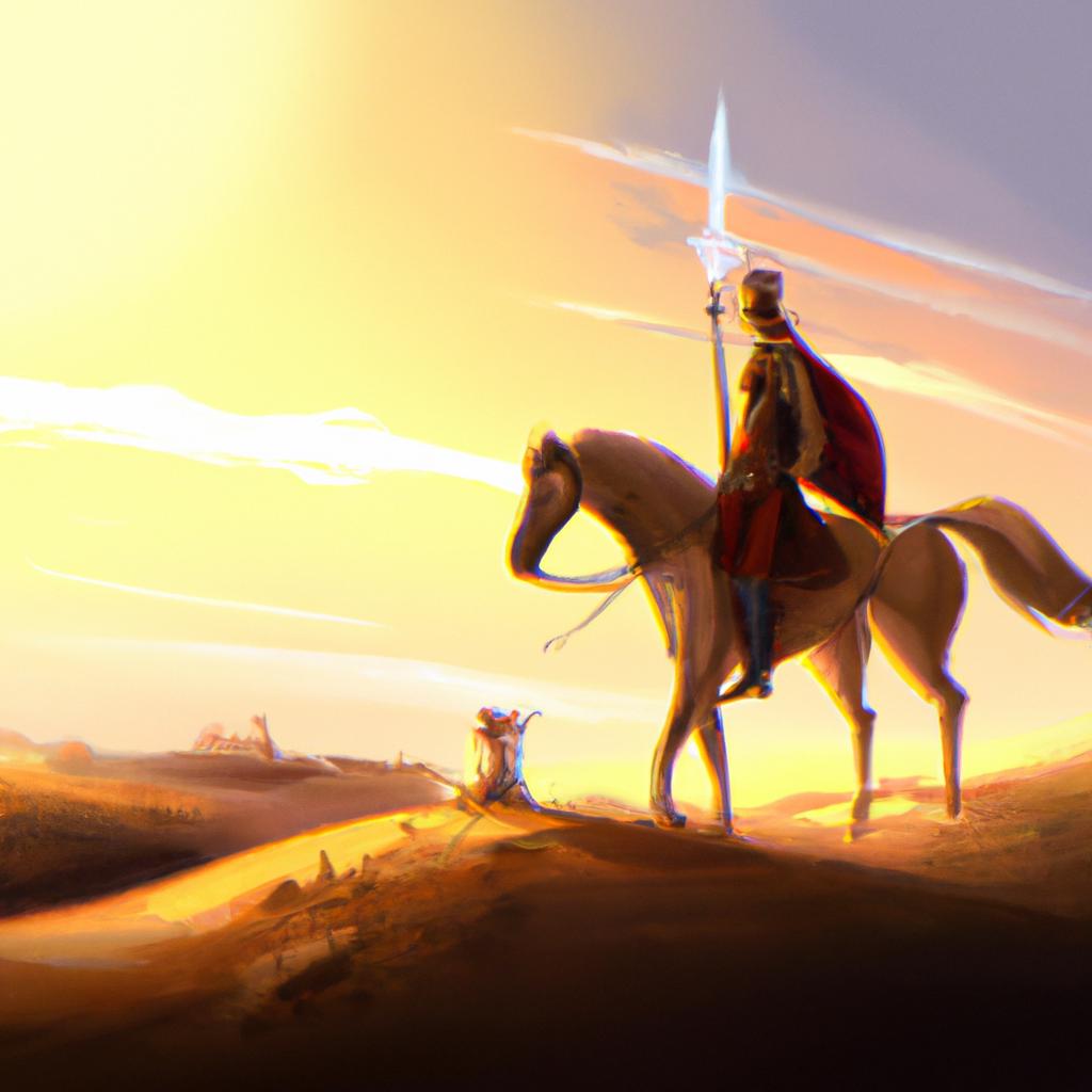 Imagem de capa do post "Descubra o Significado de Sonhar com Cavalgada!" com um desenho digital