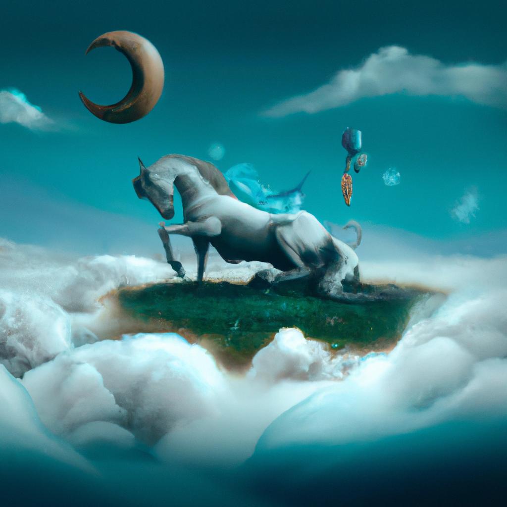 Imagem de capa do post "Descubra o Significado de Sonhar com Cavalo Machucado" com um desenho digital