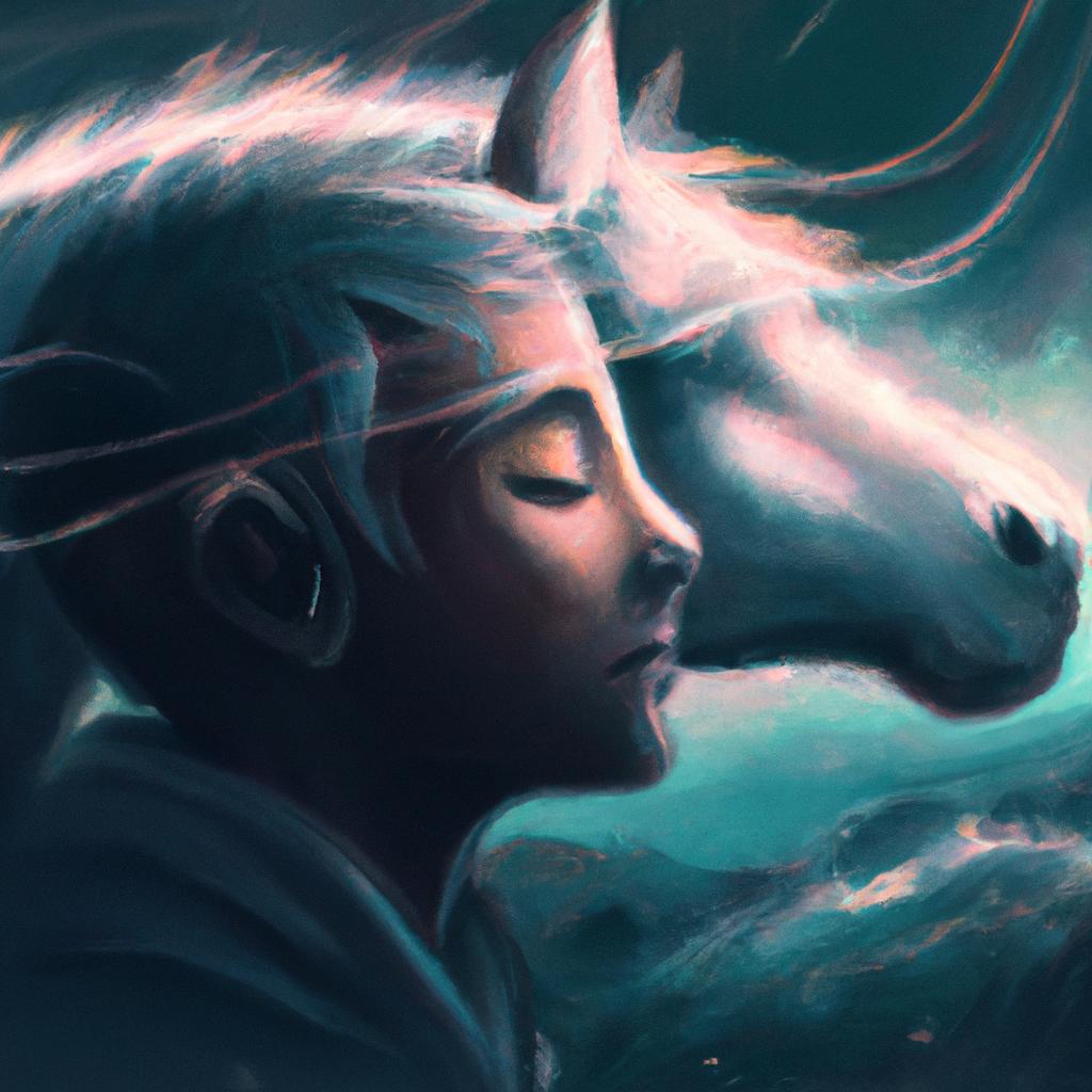 Imagem de capa do post "Descubra o que Significa Sonhar com Cavalo Morto!" com um desenho digital