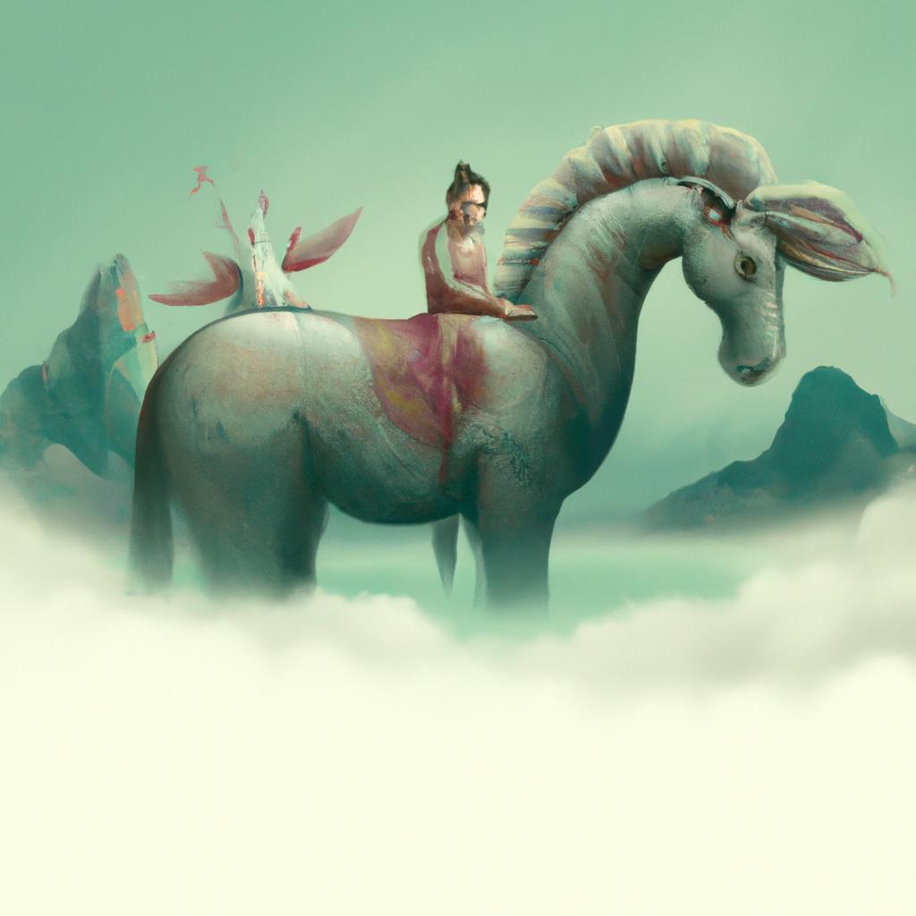 Imagem de capa do post "Descubra o Que Significa Sonhar com Cavalo Pequeno!" com um desenho digital