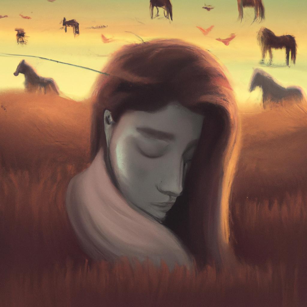 Imagem de capa do post "Sonhar com Cavalo: Descubra o Significado Oculto!" com um desenho digital