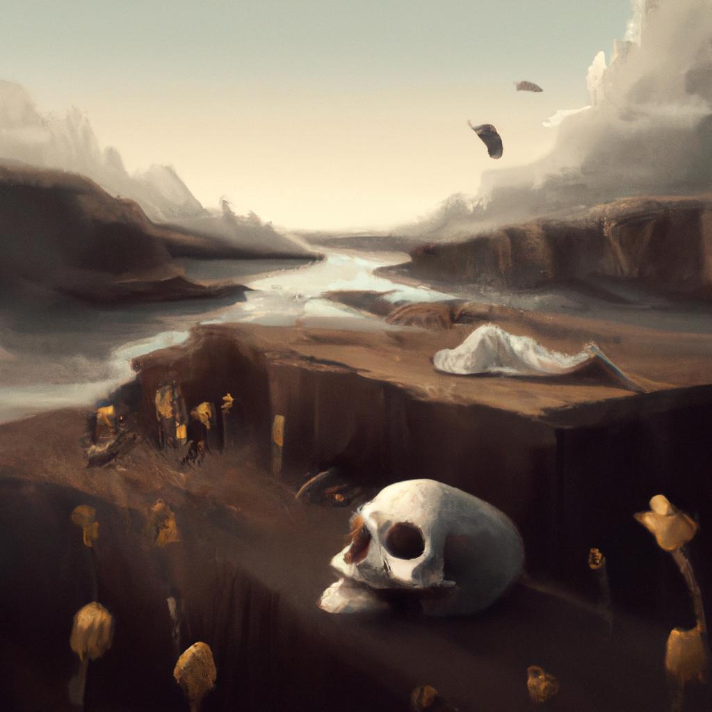 Imagem de capa do post Sonhar com Caveiras: A Chave para Entender o Inconsciente! com um desenho digital