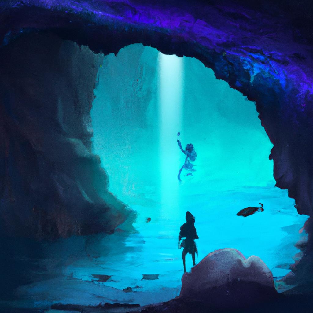 Imagem de capa do post Descubra o Significado de Sonhar com Caverna com Água! com um desenho digital