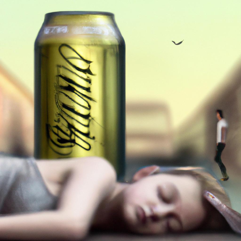 Imagem de capa do post "Descubra o Que Significa Sonhar Com Cerveja Em Lata!" com um desenho digital