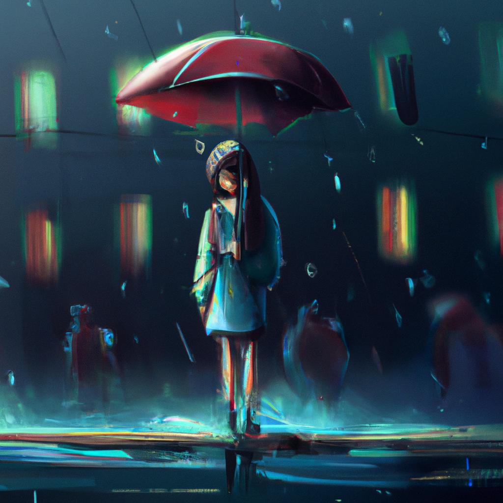 Imagem de capa do post Sonhar com Chuva Forte e Enchente: Descubra o Significado! com um desenho digital