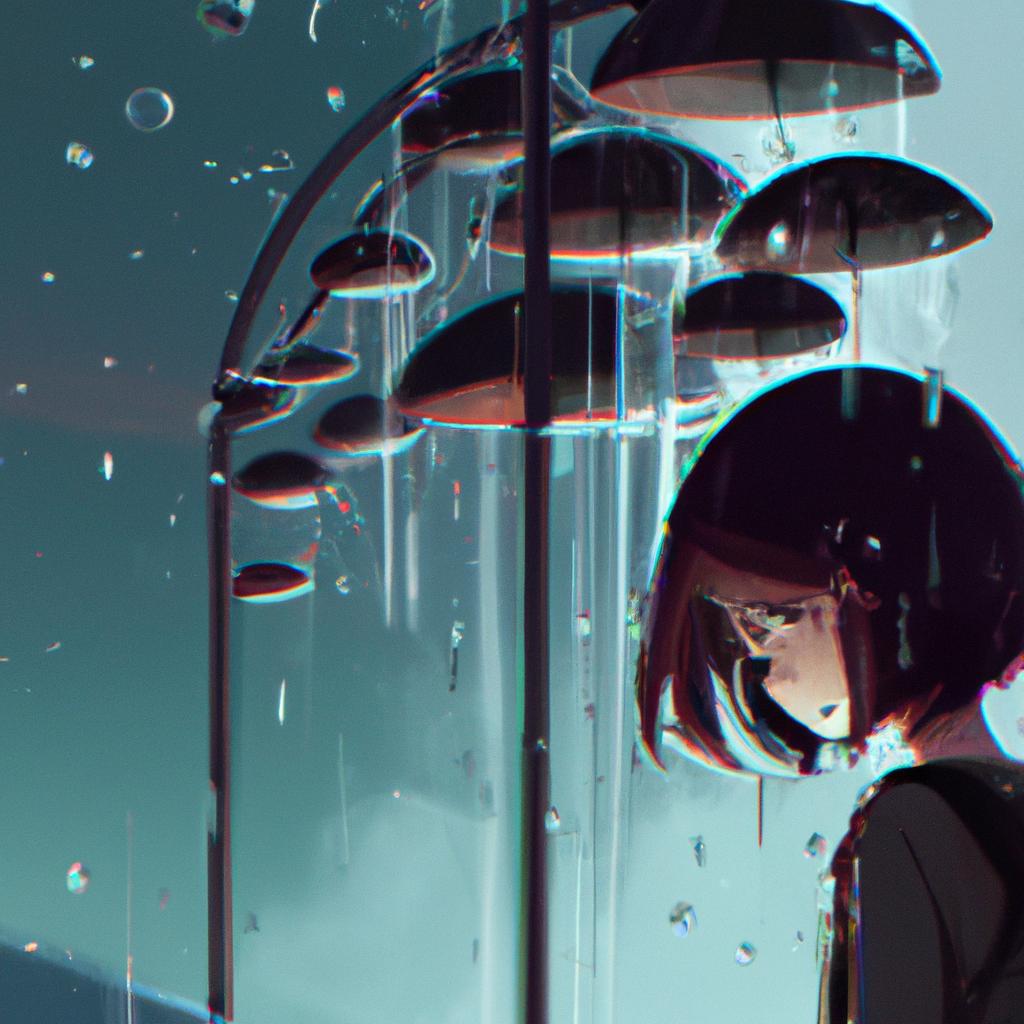 Imagem de capa do post "Descubra os Números da Sorte Quando Sonhar com Chuva!" com um desenho digital