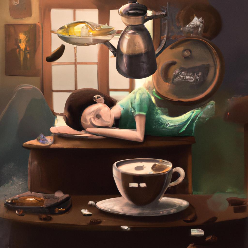 Imagem de capa do post "Coador de Café: O Significado de Sonhar com Esta Imagem!" com um desenho digital