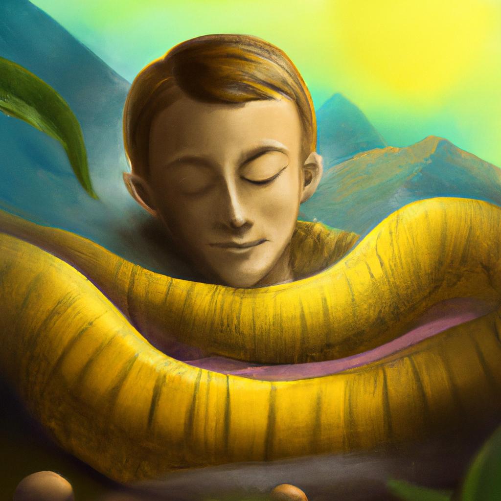 Imagem de capa do post "Descubra o Significado de Sonhar com Cobra Amarela Brava!" com um desenho digital