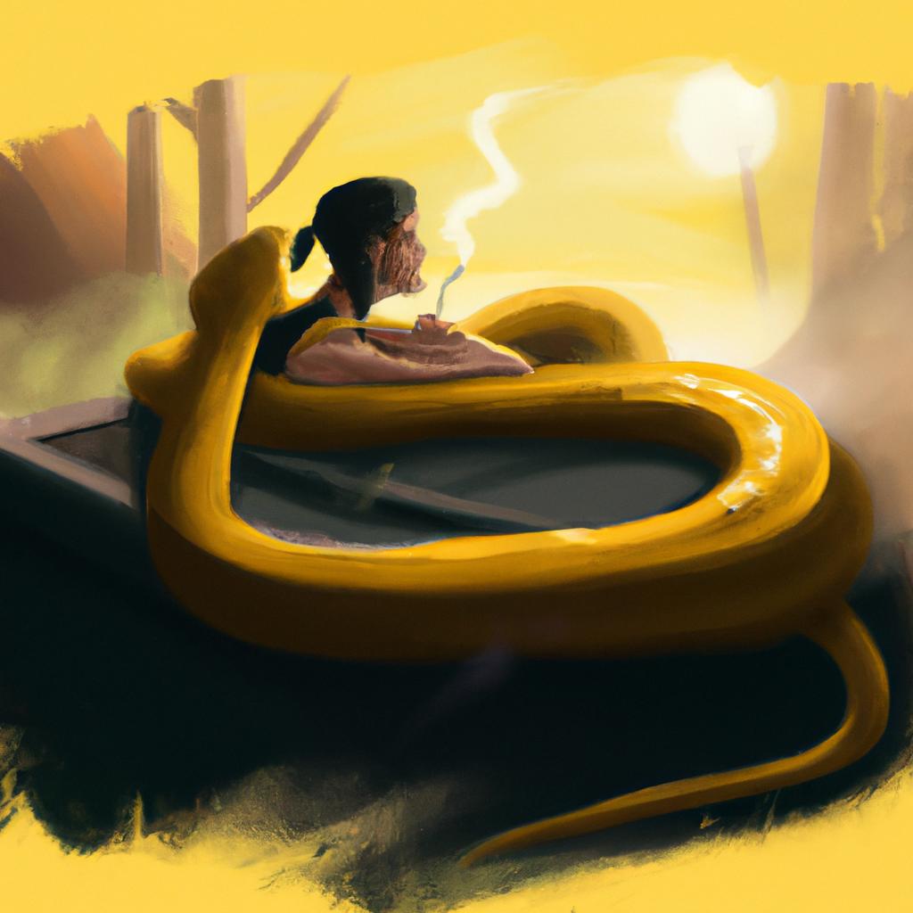 sonhar com cobra amarela calma3