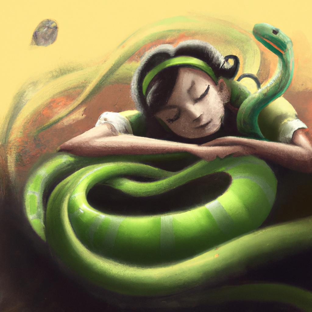 Imagem de capa do post Descubra o Significado de Sonhar com Cobra Amarela e Verde! com um desenho digital