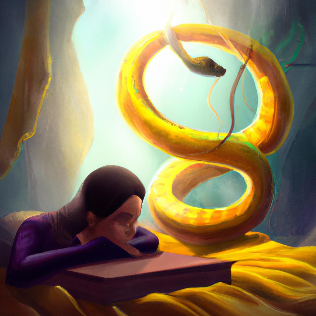 sonhar com cobra amarela livro dos sonhos4