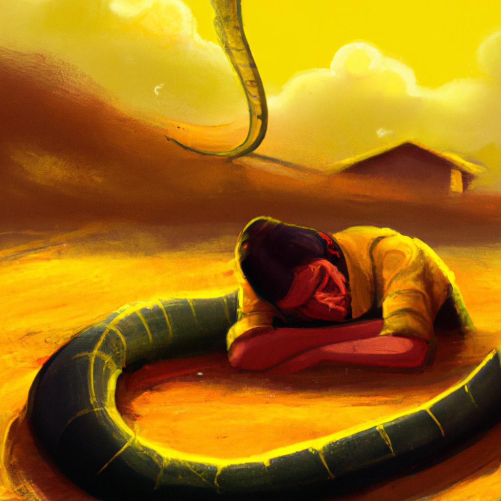 sonhar com cobra amarela morta3