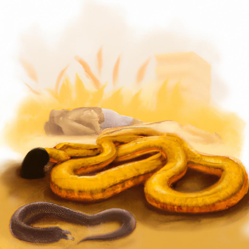 sonhar com cobra amarela morta4