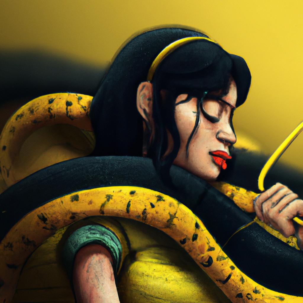 sonhar com cobra amarela picando outra pessoa3