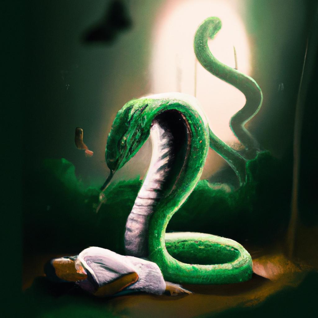 sonhar com cobra branca e verde2