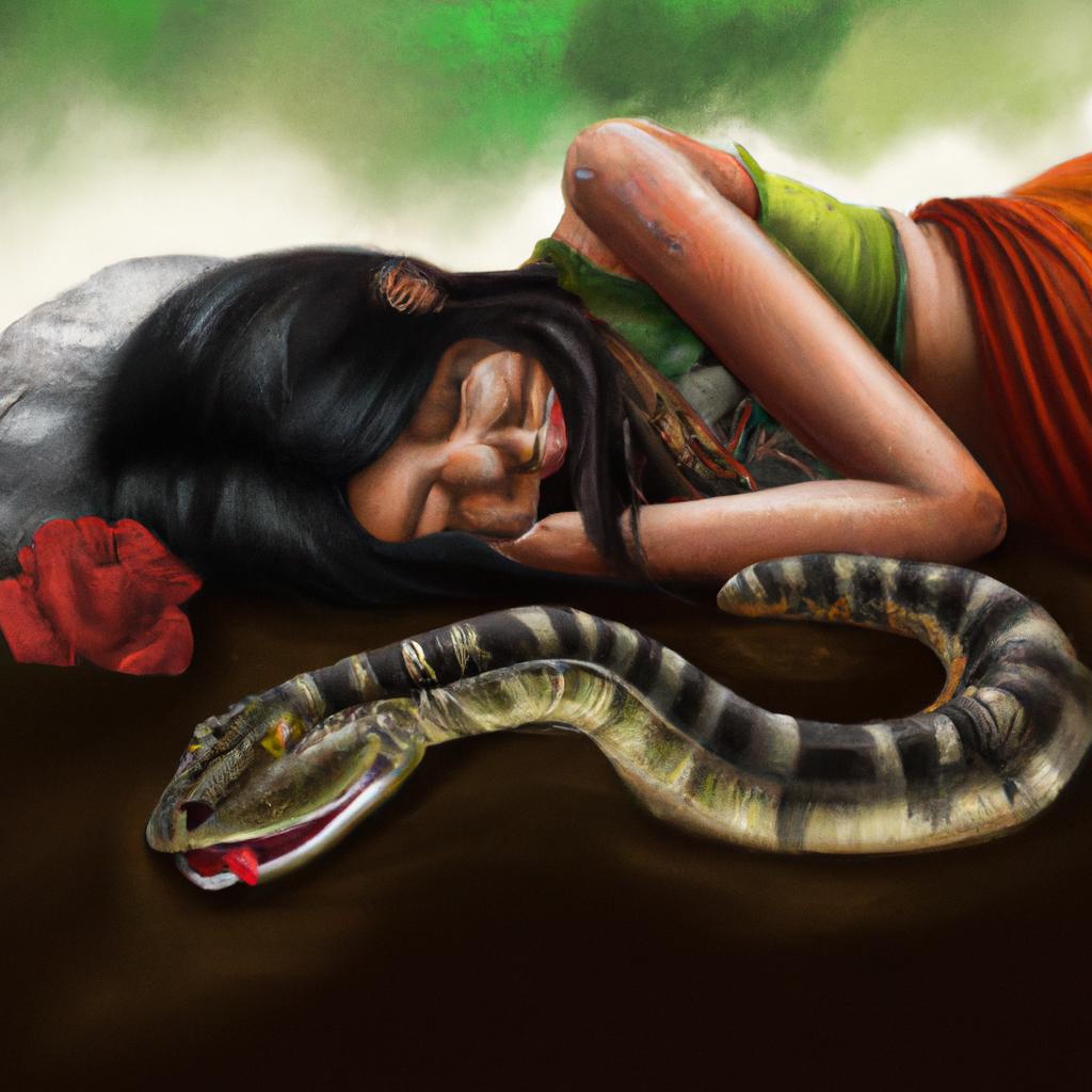sonhar com cobra cascavel mordendo3