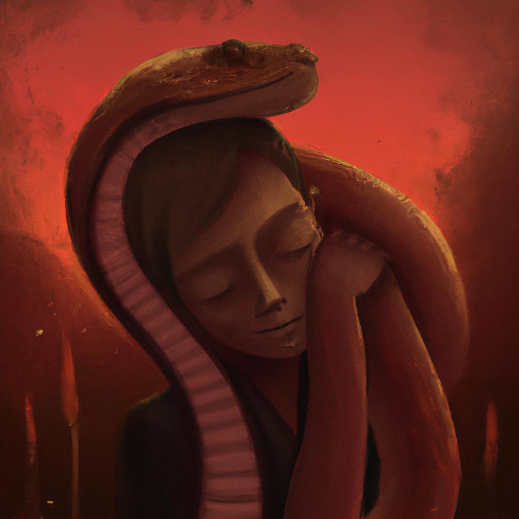 Imagem de capa do post Descubra o Significado de Sonhar com Cobra Cascavel Picando! com um desenho digital