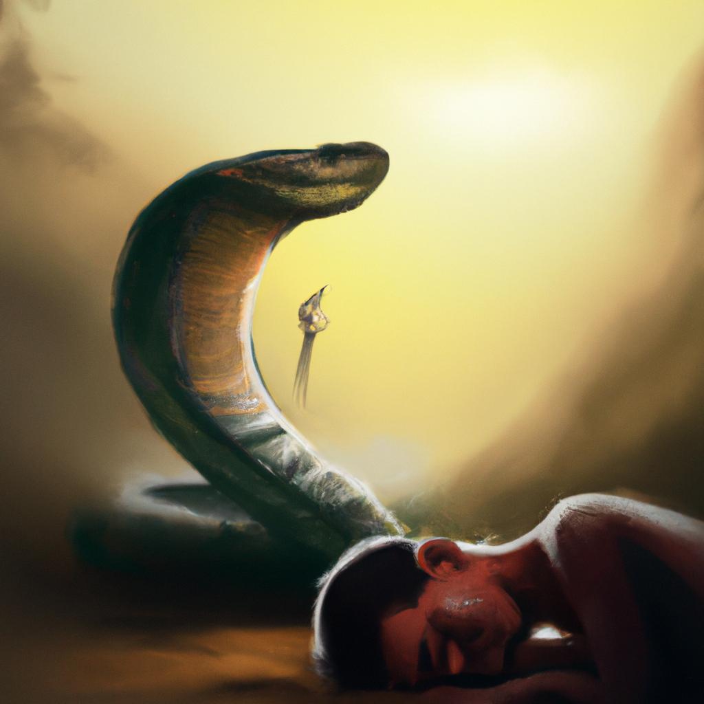 Imagem de capa do post Descubra o Significado de Sonhar com Cobra Cega! com um desenho digital
