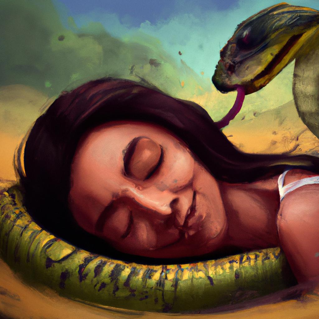 Imagem de capa do post Sonhar com Cobra Clara: Descubra o Significado Oculto! com um desenho digital