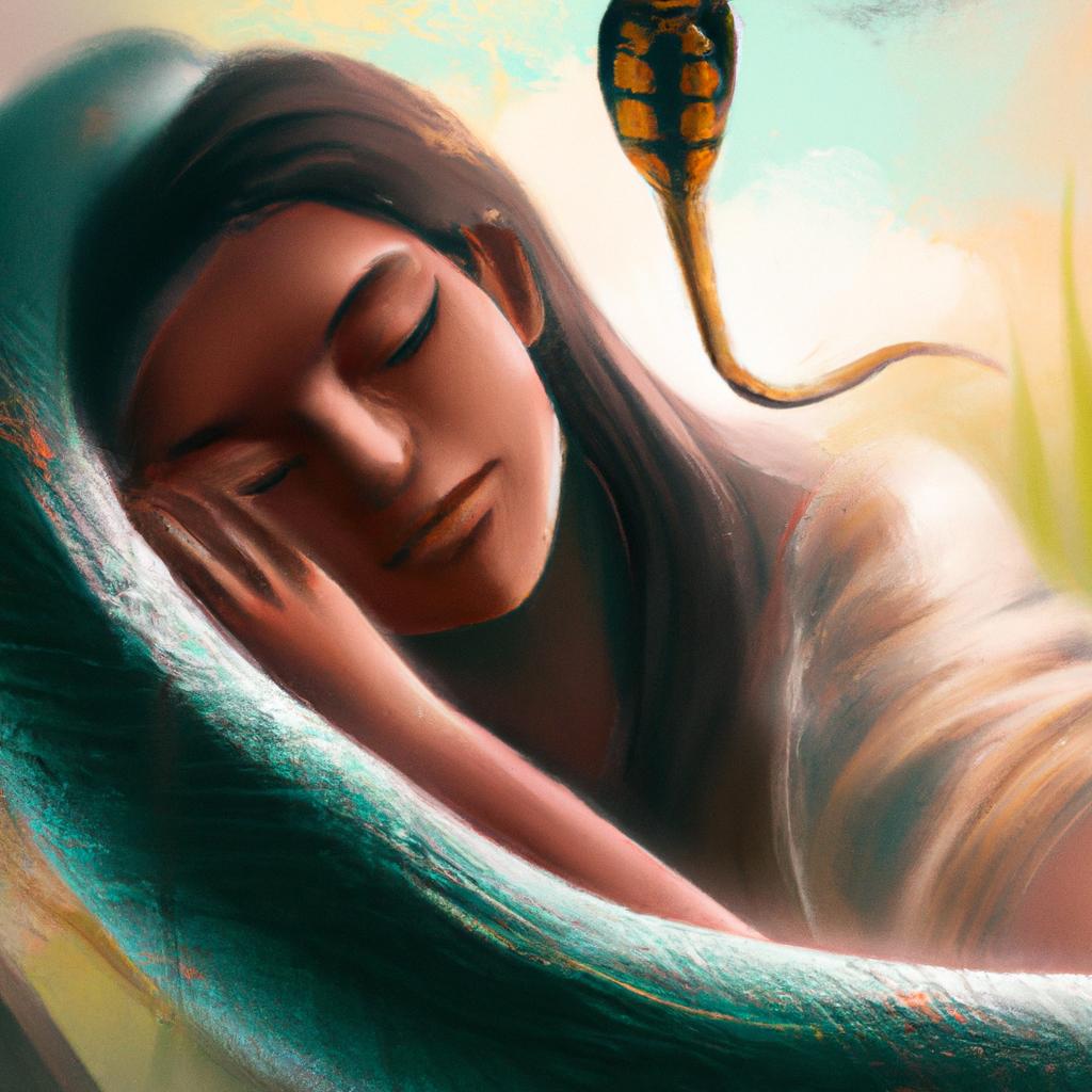 Imagem de capa do post "Descubra o Significado de Sonhar com Cobra de Estimação!" com um desenho digital