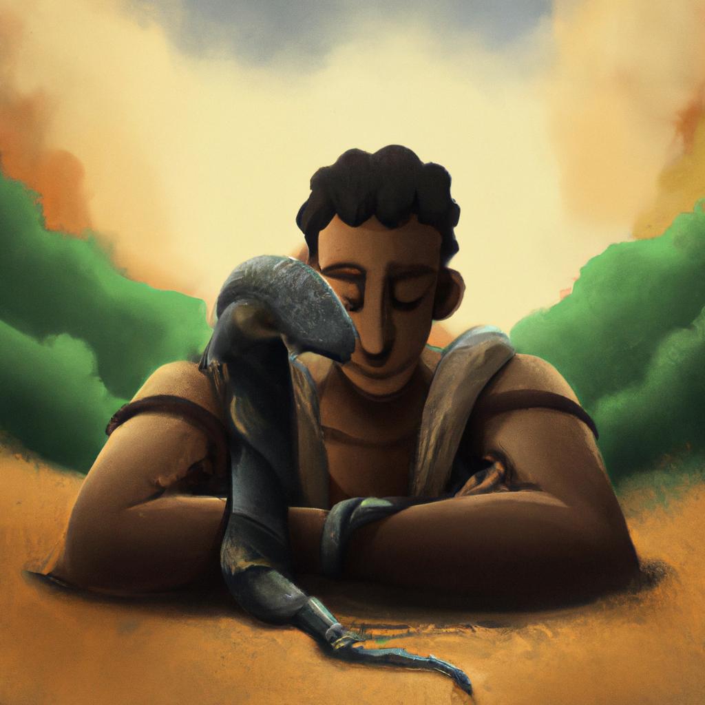 Imagem de capa do post Sonhar com Cobra e Lama: Descubra o Significado Oculto! com um desenho digital