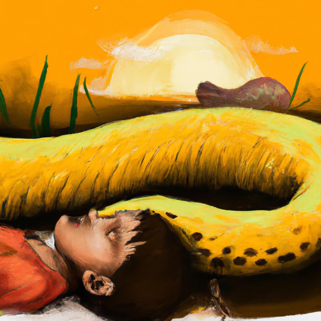 sonhar com cobra grande e amarela3