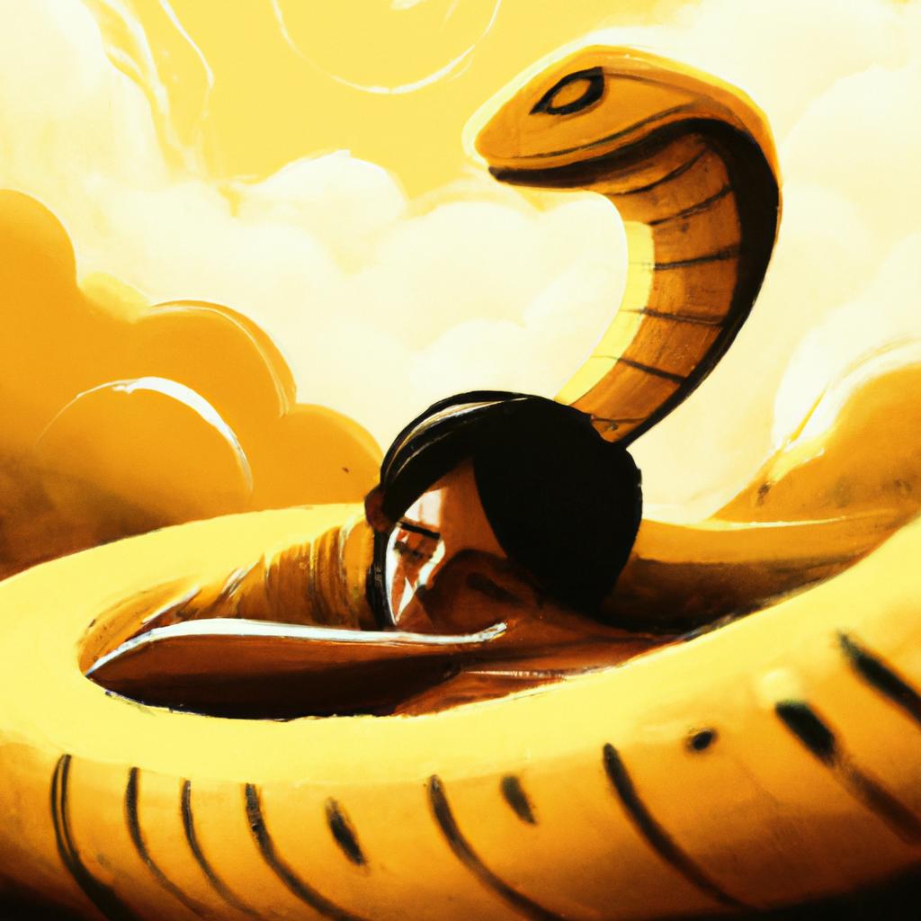 sonhar com cobra grande e amarela4
