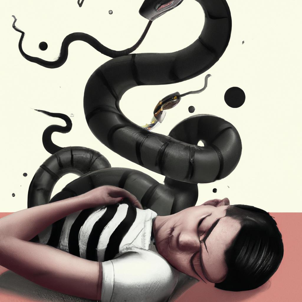 sonhar com cobra listrada preta e branca2