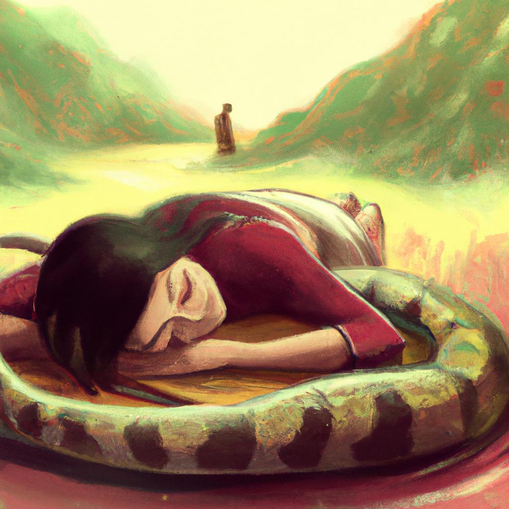 Imagem de capa do post "Descubra o Significado de Sonhar com Cobra no Jogo do Bicho!" com um desenho digital