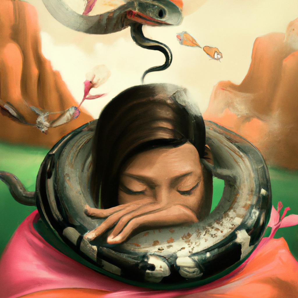 Imagem de capa do post Descubra o Significado de Sonhar com Cobra no Mundo Espiritual com um desenho digital