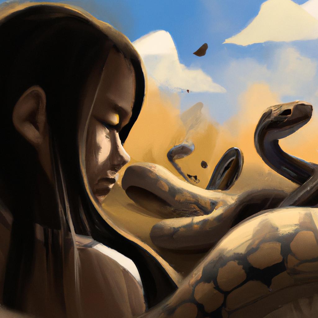 Imagem de capa do post "Descubra o que Sonhar com Cobra no Jogo do Bicho Significa!" com um desenho digital