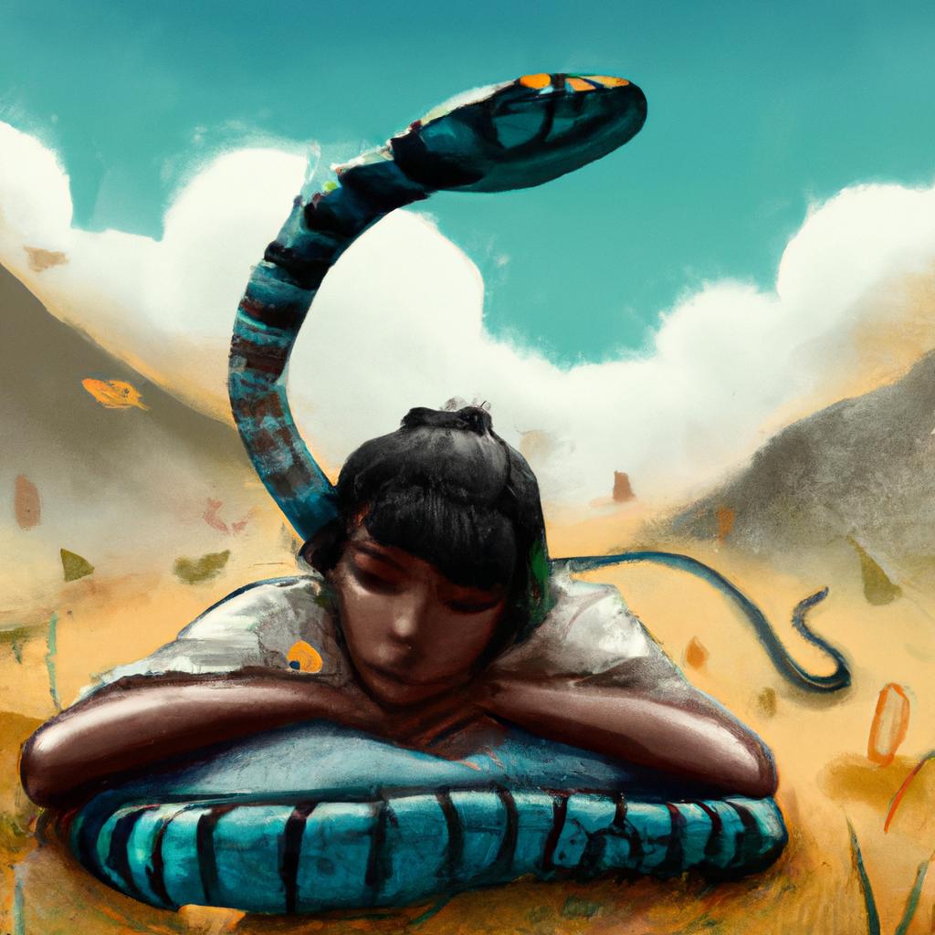 Imagem de capa do post Descubra o que Significa Sonhar com Cobra Preta Matando com um desenho digital