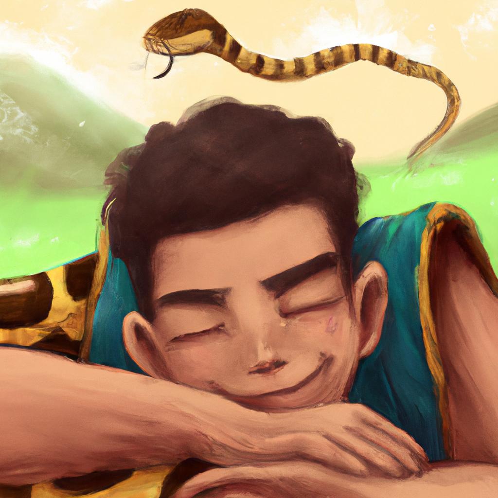 Imagem de capa do post "Descubra o Que Significa Sonhar com Cobra e Qual Bicho Jogar!" com um desenho digital