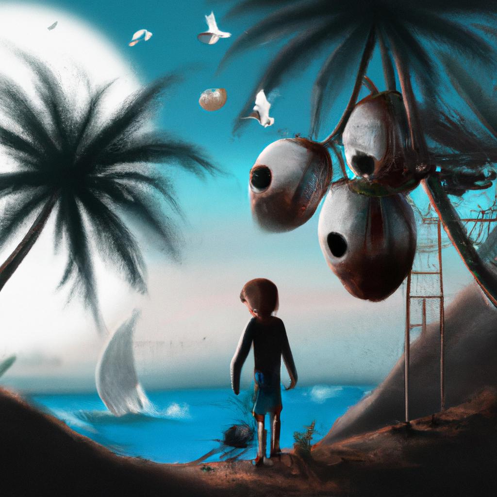 Imagem de capa do post "Sonhar com CoCos: Descubra o Significado às Suas Vistas!" com um desenho digital