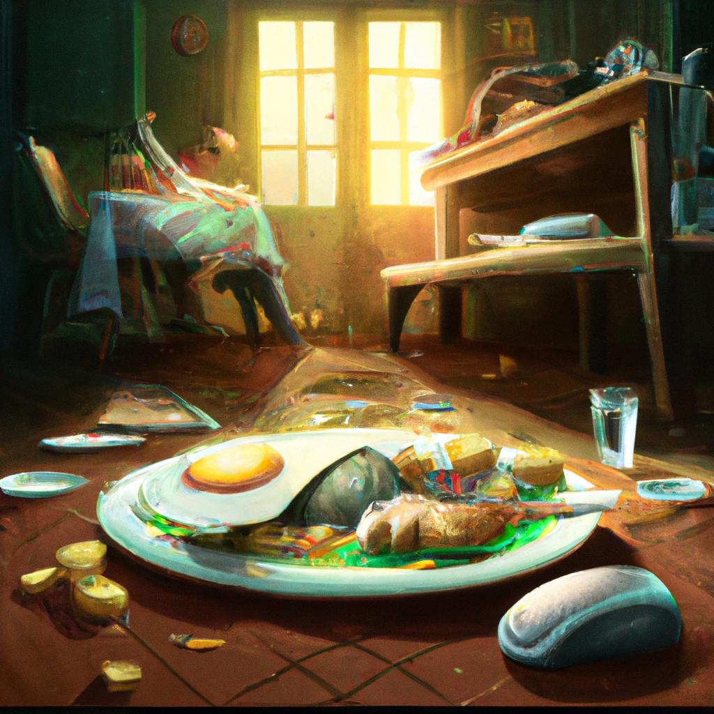 Imagem de capa do post Descubra o Significado do Sonhar com Comida Jogada no Chão! com um desenho digital