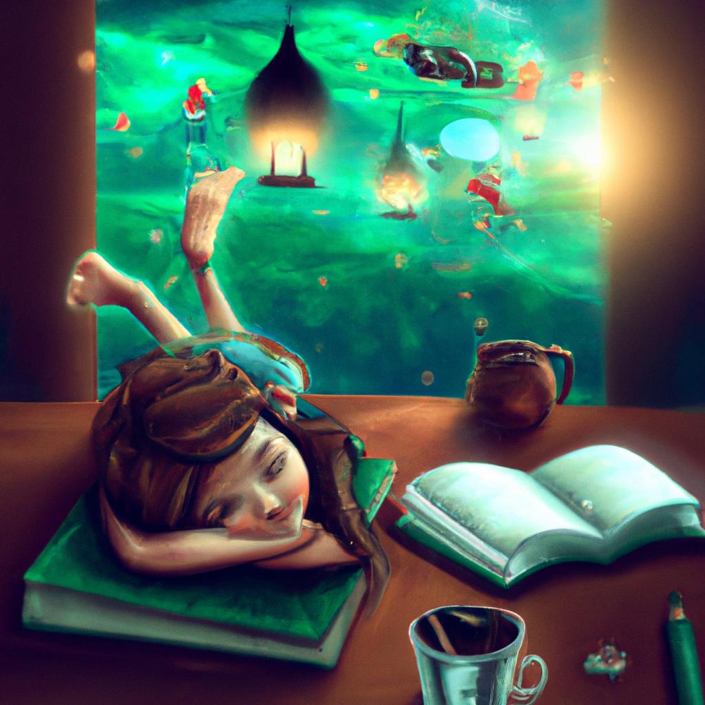 Imagem de capa do post "Descubra o que significa sonhar com Copo Livro nos Sonhos!" com um desenho digital