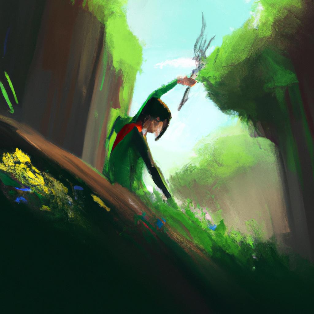 Imagem de capa do post "Sonhar com Cor Verde: Descubra o Significado Oculto!" com um desenho digital