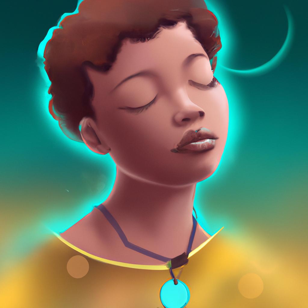 Imagem de capa do post "Descubra o Significado Oculto de Sonhar com Cordão de Ouro no Pescoço!" com um desenho digital