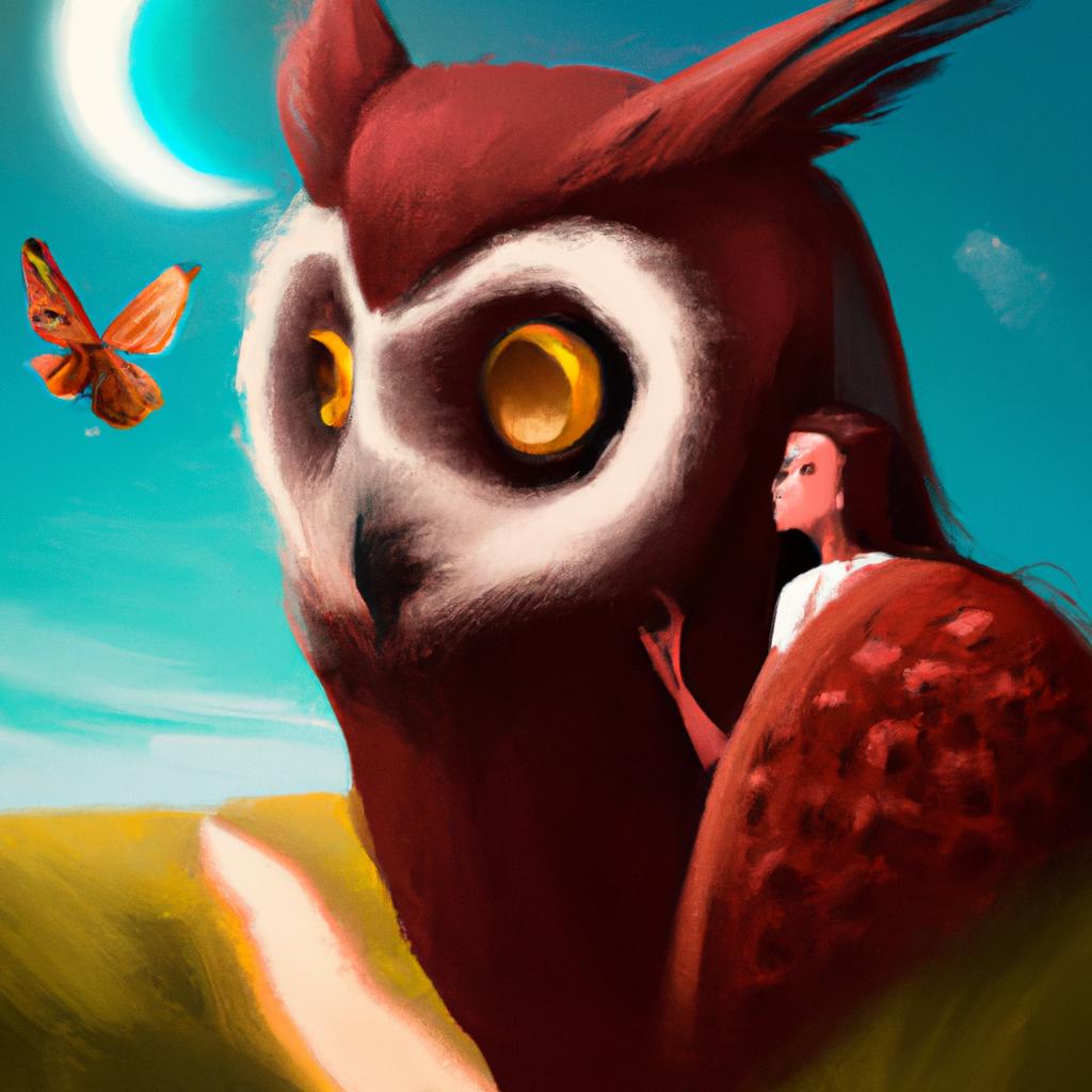 Imagem de capa do post Sonhar com Coruja: Descubra o Significado Oculto! com um desenho digital