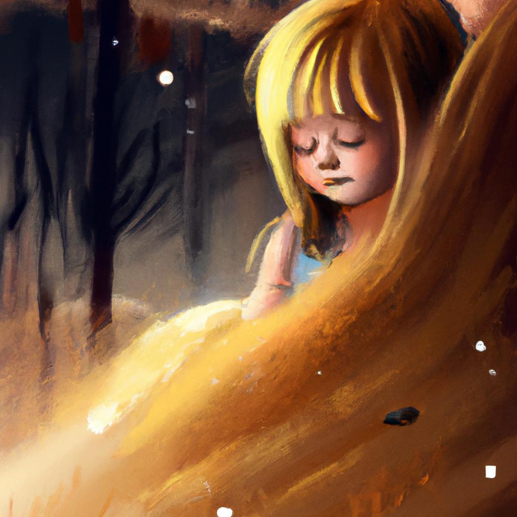 Imagem de capa do post "Descubra o Significado do Sonho com Criança Loira!" com um desenho digital