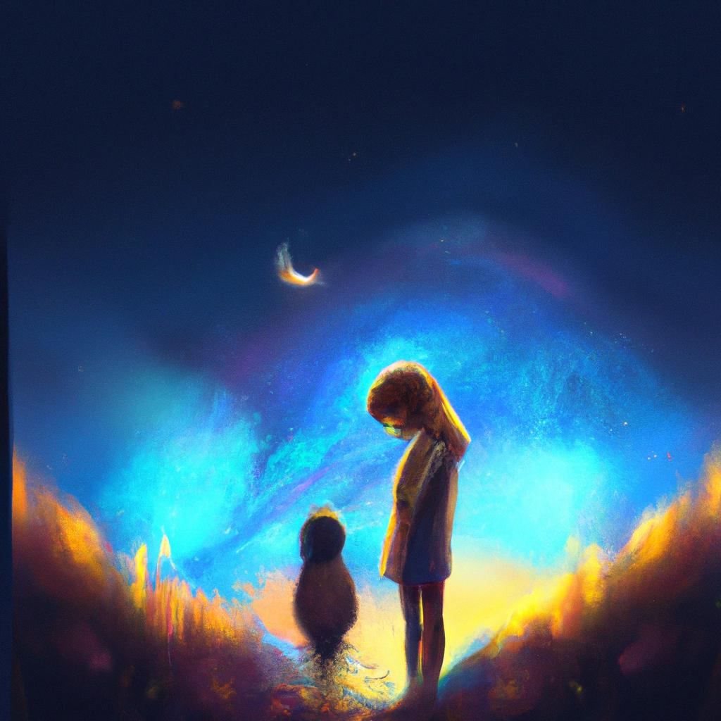 Imagem de capa do post "Descubra o Significado de Sonhar com Criança Pequena!" com um desenho digital