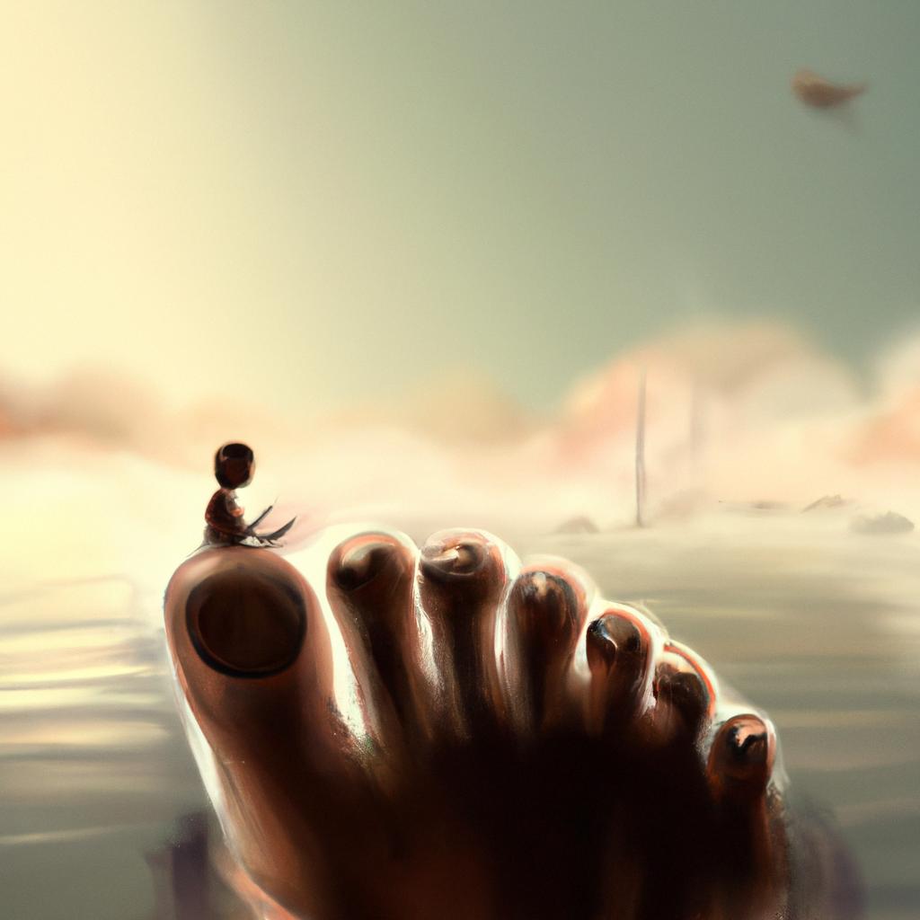 Imagem de capa do post Descubra o Que Significa Sonhar com Dedo do Pé! com um desenho digital